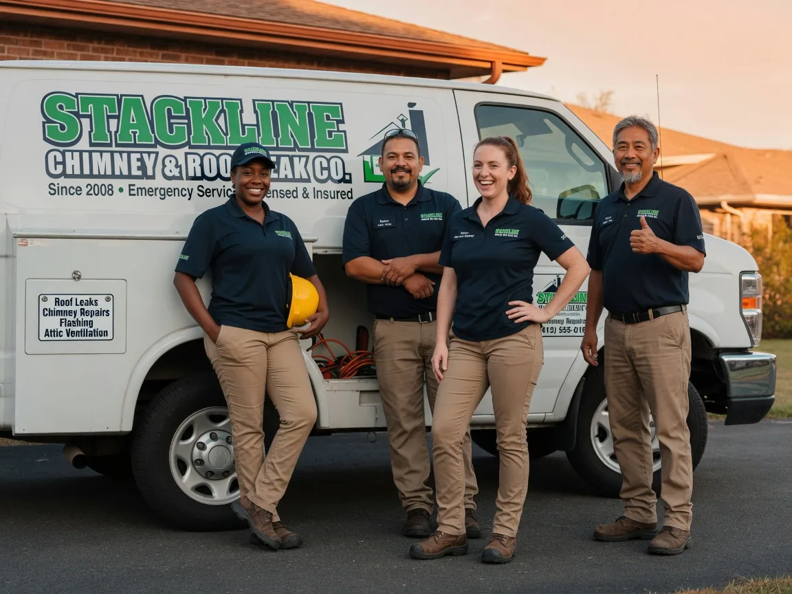 Chimney flashing repair company in Sasakwa, OK